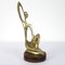 Mid-Century Brass Statue of Stylized Mother with Child in Hagenauer Werkstätte Style 3