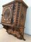 Hand-Carved Hanging Cabinet, 1940s, Image 5