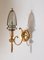 Hollywood Regency Gilt Brass Sconce by Gaetano Sciolari, 1970s, Image 1