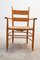 Side Armchair with Raffia Seat, Sweden, 1960s, Image 2