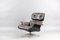Mid-Century Brown Leather Lounge Chair by Charles & Ray Eames for Vitra 1