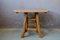 Table de Ferme Vintage Brutaliste 1