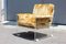 Italian Geometric Velvet and Acrylic Glass Lounge Chair, 1960s 1