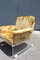 Italian Geometric Velvet and Acrylic Glass Lounge Chair, 1960s 4