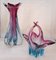 Murano Vase and Bowl with Handle, 1950s, Set of 2 1