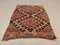 Small Vintage Turkish Pink, Red & Beige Wool Mini Kilim Rug, 1960s, Image 5