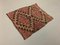 Small Vintage Turkish Pink, Red & Beige Wool Mini Kilim Rug, 1960s 2