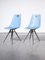 Blue Fiberglass Side or Dining Chairs, Czech, 1960s, Set of 2, Image 1