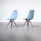 Blue Fiberglass Side or Dining Chairs, Czech, 1960s, Set of 2, Image 3
