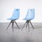 Blue Fiberglass Side or Dining Chairs, Czech, 1960s, Set of 2, Image 5