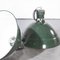 Large Industrial Green French Enamel Pendant Lamp from Sammode, France, 1950s 4