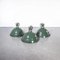 Large Industrial Green French Enamel Pendant Lamp from Sammode, France, 1950s 9