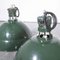 Large Industrial Green French Enamel Pendant Lamp from Sammode, France, 1950s 2