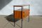 Minimalist Model 1355 Bedside Table with Drawers in Teak and Tubular Steel, 1960s, Image 2