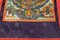 Tibetan Thangkas in Painted Fabric Framed in Silk and Velvet, 1950s, Set of 2 6
