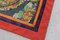 Tibetan Thangkas in Painted Fabric Framed in Silk and Velvet, 1950s, Set of 2 8