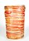 Red Amber Blown Murano Glass Vase from Made Murano Glass, Image 4