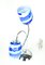 Murano Glass Lamp Blue Sbruffo from Made Murano Glass, Image 9