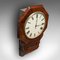 Antique Victorian English Drop Dial Wall Clock, 1870s 12