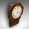 Reloj de pared abatible inglés victoriano antiguo, década de 1870, Imagen 12