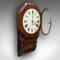 Antique Victorian English Drop Dial Wall Clock, 1870s 6