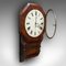 Antique Victorian English Drop Dial Wall Clock, 1870s, Image 6