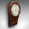 Antique Victorian English Drop Dial Wall Clock, 1870s 7