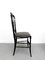 Mid-Century Chiavari Parigina Upholstered Dining Chairs from Levaggi, Set of 4, Image 4