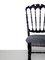 Mid-Century Chiavari Parigina Upholstered Dining Chairs from Levaggi, Set of 4, Image 5
