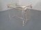 Italian Acrylic Glass & Brass Magazine Rack, 1970s 16