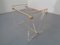 Italian Acrylic Glass & Brass Magazine Rack, 1970s 2