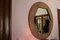 Specchio rotondo moderno in vetro di Murano rosa, anni '80, Immagine 12
