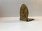 Chinese Bronze Monogram Bookend with Dolphins, 1930s 1