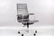 Mid-Century Chrome and Leather Model EA 119 Swivel Chair by Charles & Ray Eames for Vitra, Image 4