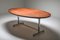Mid-Century Oval Rosewood Veneer Dining Table by Jules Wabbes for Mobilier Universel, 1960s 11