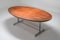 Table de Salle à Manger Mid-Century Ovale en Contreplaqué de Palissandre par Jules Wabbes pour Mobilier Universel, 1960s 5