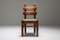 Vintage Rustic Oak and Cord Dining Chairs, 1930s, Set of 4 2