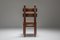 Vintage Rustic Oak and Cord Dining Chairs, 1930s, Set of 4 6