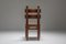 Vintage Rustic Oak and Cord Dining Chairs, 1930s, Set of 4, Image 6