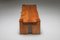 Mid-Century Rustic Rectangular Solid Oak Coffee Table, 1960s 2