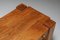 Mid-Century Rustic Rectangular Solid Oak Coffee Table, 1960s 7