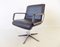 Black Leather Model 2000 Swivel Chairs by delta design for Wilkhahn, 1960s, Set of 2, Image 1