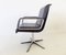Black Leather Model 2000 Swivel Chairs by delta design for Wilkhahn, 1960s, Set of 2, Image 14