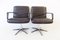 Black Leather Model 2000 Swivel Chairs by delta design for Wilkhahn, 1960s, Set of 2 8