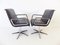 Black Leather Model 2000 Swivel Chairs by delta design for Wilkhahn, 1960s, Set of 2, Image 17