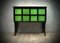 French Art Deco Parchment Emerald Green and Black Wood Sideboard, 1940s, Image 2