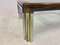 Italian Wood, Brass, and Chrome Coffee Table, 1970s, Image 6