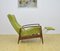 Fauteuil Corde Mid-Century avec Repose-Pieds Pliant, 1960s 6