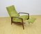 Mid-Century Cord Armchair with Foldable Footrest, 1960s, Image 3
