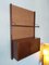 Vintage Dutch Wooden Wall Unit Secretaire with Rattan Background, Image 1